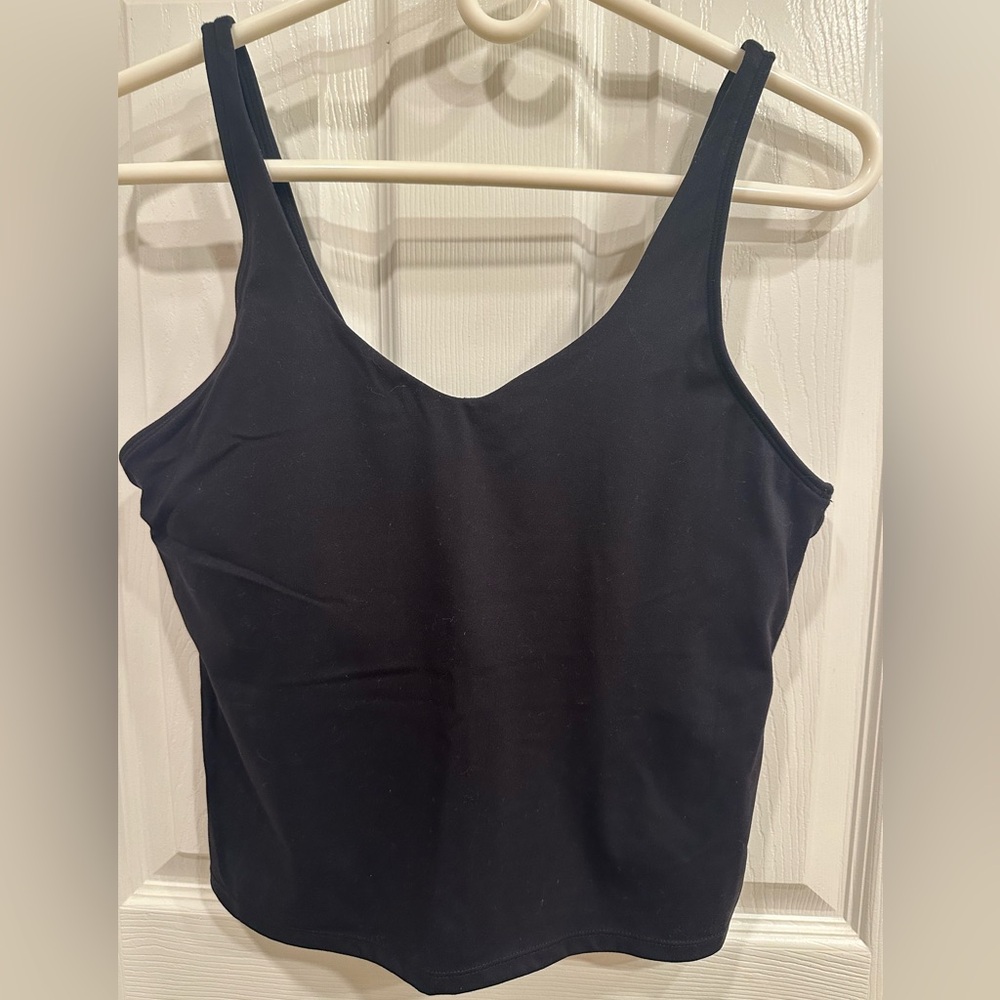 Posh Divah Athletic Sleeveless Tank Top, Black.  Size L (fitted)